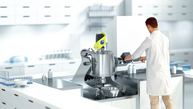 Der Labormischer CleanLine C5 kommt in hygienischen sowie kontaminationssensiblen Bereichen zum Einsatz.