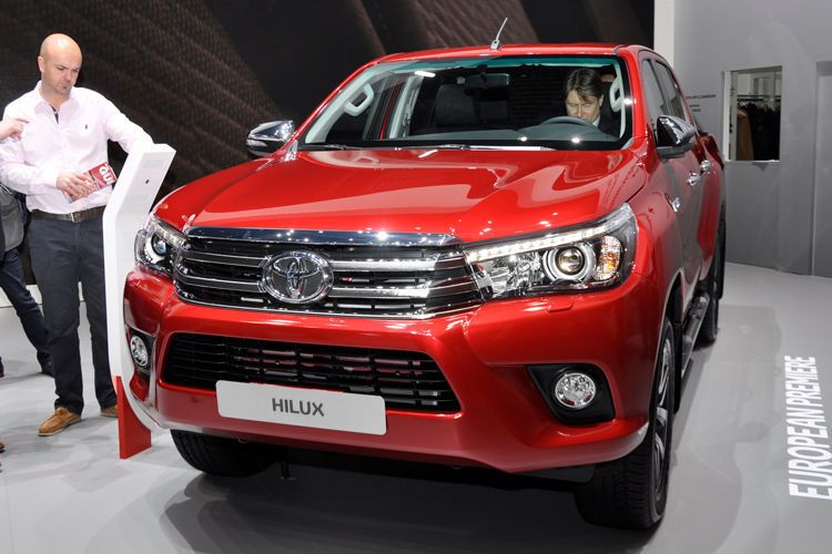 Seine Europapremiere feierte der Toyota Hilux. (Seyerlein)