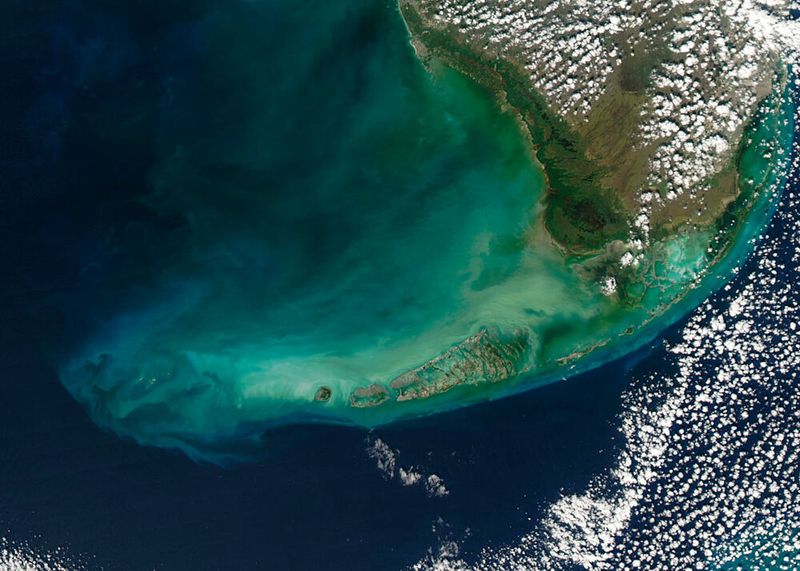 Die Florida Keys, USA. (Aufnahme vom 2. Dezember 2003) (Bild: Jeff Schmaltz, MODIS Rapid Response Team, NASA/GSFC.)