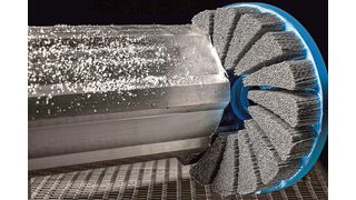 Die gegossenen Tellerbürsten von Kullen-Koti gewinnen zunehmend an Bedeutung bei der Realisierung prozessintegrierter und vollautomatisierter Entgratlösungen.  (Kullen-Koti)