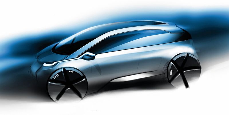 Die Automobilindustrie ist Deutschlands Schlüsselindustrie Nummer eins, gleichzeitig aber auch der größte Abnehmer von Blechen und Blecherzeugnissen. Die Designstudie von BMW zeigt schon einmal optisch, wo der Weg hingeht. Was so schön aussieht, wird künftig aus einem Mix unterschiedlicher Materialien bestehen. Dafür braucht es neue Werkstoffe und Verarbeitungstechnologien. Die Euroblech 2014 hat diesbezüglich eine Menge zu bieten. (Bild: BMW)