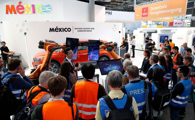 Presse-Highlight-Tour am 22. April 2018: Partnerland Mexico, Halle 27 (Bild: Deutsche Messe)