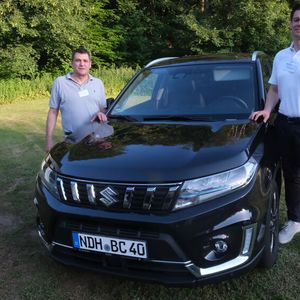 Halten die BFC mobil: Andreas Franz und Marcel Goltermann, Suzuki Deutschland. (Bild:  Zietz – VCG)