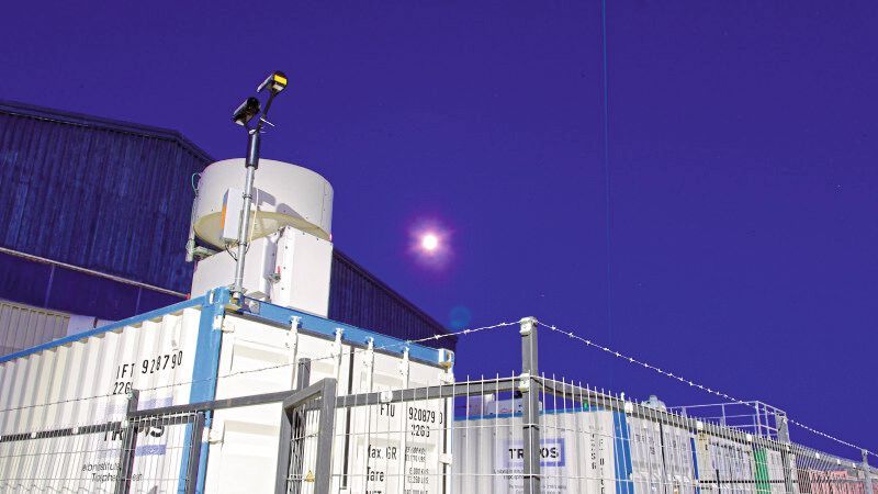 Die Messcontainer von Tropos in Punta Arenas, Chile. (Bild: Patric Seifert, Tropos)