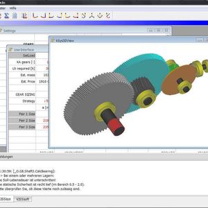 2 Modell  ... eines dreistufigen Kegel-Stirnradgetriebes aus dem Getrieberberechnungspaket GPK.