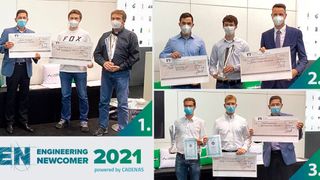 Auf dem Norelem Messestand der Fachmesse Motek in Stuttgart zeichnete die Norelem Academy Zukunftsingenieure für ihre Innovationskraft aus. (Cadenas GmbH)