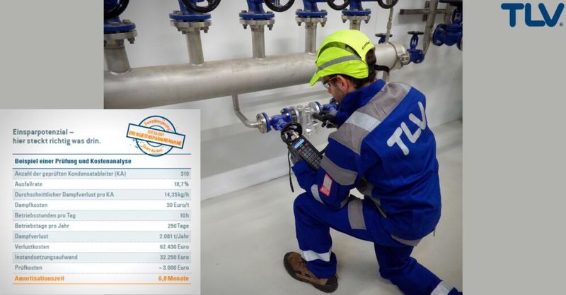 Durch regelmäßige Ableiterprüfungen können Unternehmen ihre Anlagen und Betriebsprozesse optimieren, Energiekosten und CO2-Emissionen senken und die Anlagensicherheit maximieren. (TLV Euro Engineering)