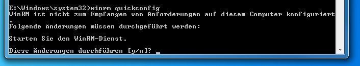 Für eine schnelle Konfiguration starten Sie nun das Kommando: winrm quickconfig (Archiv: Vogel Business Media)