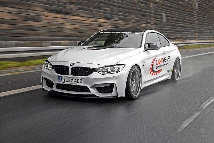 Der BMW M4 von Lightweight ist mit dem Bilstein Clubsport ausgerüstet. (Foto: Thyssen-Krupp Bilstein)