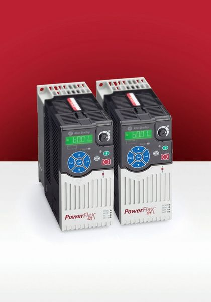 Frequenzumrichter PowerFlex 525 mit integrierten Ethernet/IP-, Sicherheits- und Energiesparoptionen bietet eine verringerte Installationszeit und verbesserte Produktivität. (Bild: Rockwell Automation)