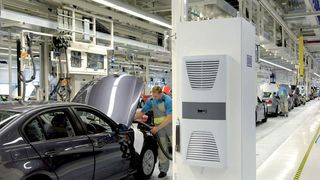 TopTherm-Kühlgerät von Rittal bei einem Automobilbauer (Archiv: Vogel Business Media)