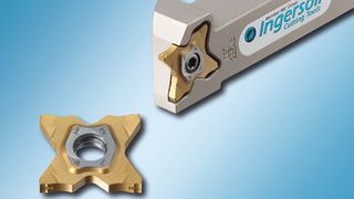 Werkzeuge und Wendeschneidplatte der Serie «Gold Flex» Serie von Ingersoll. (Bild: Schnegg Tools)