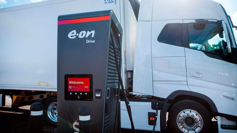 Joint solution: E.on, Neot and Mitsui offer fast charging stations for e-trucks and suitable charging tariffs as part of Charging-as-a-Service.(Image: E.On)
