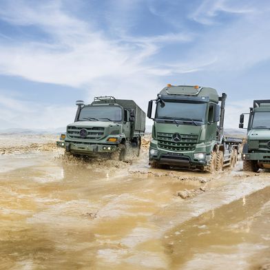 Daimler Truck fasst seine Rüstungsaktivitäten unter der Marke „Daimler Truck Defence“ zusammen. (Bild: Daimler Truck)