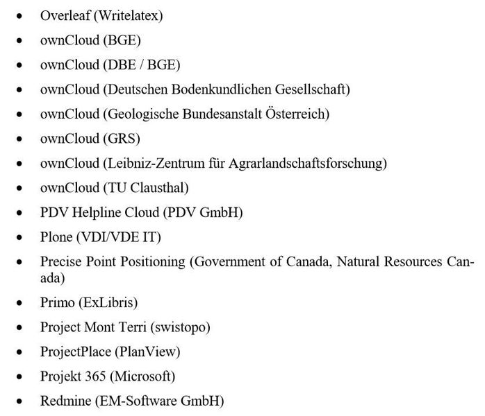 Weitere Cloud-Dienste, die entweder in eigenen Vergabeverfahren ausgeschrieben wurden, in bestehenden Verträgen enthalten sind oder über Dritte mitgenutzt werden. (©Bundesregierung)