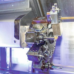 Die Lünette von Röhm und Wesa ist hier im Werkzeugrevolver platziert zu sehen.