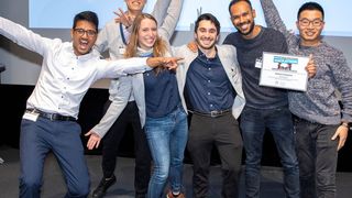 Den ersten internationalen „Data Science Hackathon“, den Covestro im Vorfeld an drei Universitäten weltweit veranstaltet hat, entschied ein Studenten-Team der RWTH Aachen  für sich.  (Covestro)