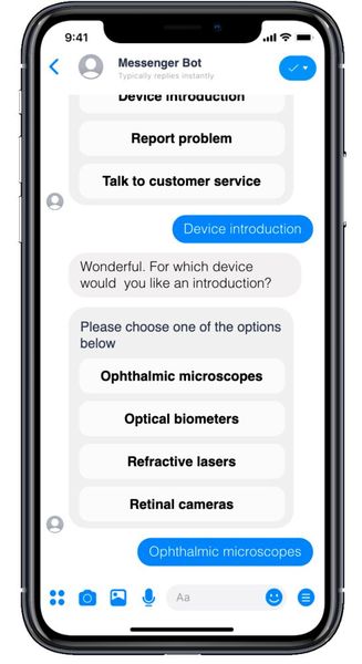 Ein Chatbot als virtueller Helfer bei der Anwendung technischer Hilfsmittel (© BOTfriends)