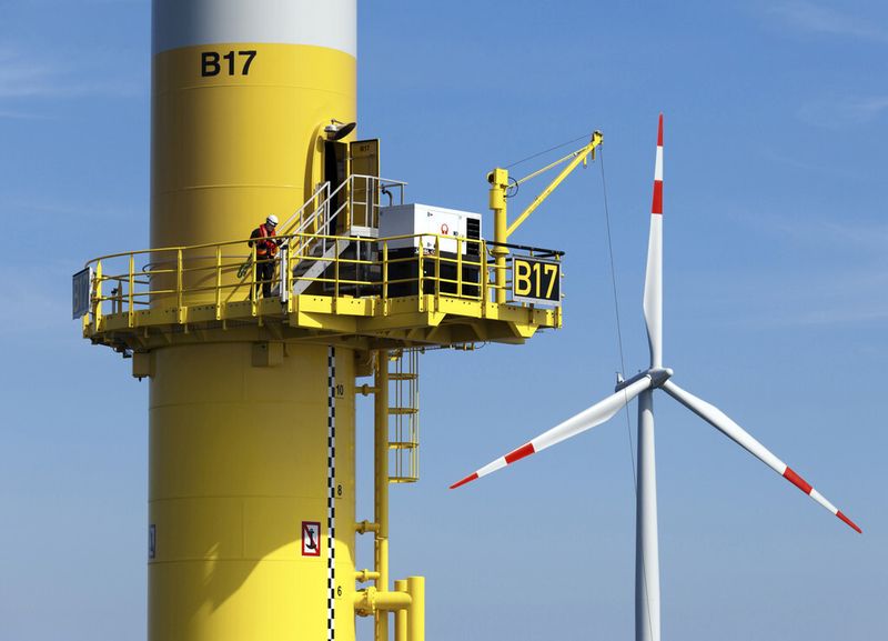 Projekt aus Deutschland: Baltic 1, der erste kommerzielle Offshore-Windpark der Bundesrepublik. (Bild: Siemens)