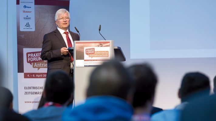 Prof. Manfred Schrödl, TU Wien: Der Planetenmotor – Vorstellung einer unkonventionellen Kombination von Elektromotor und Planetengetriebe für hocheffiziente Antriebe. (Stefan Bausewein)