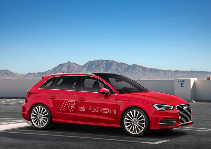 Der Kompakte mit dem Zusatz „E-Tron“ feiert seine Premiere auf dem Genfer Autosalon. (Foto Audi)