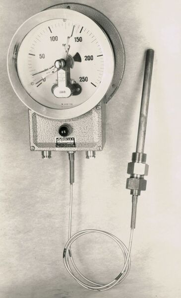 Im Jahr 1952 erweiterte Juchheim das Produktportfolio um Zeigerthermometer. (Jumo)