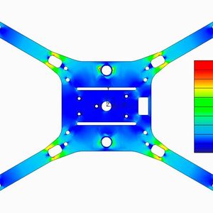 FEM-Analyse zur Bruchstabilität ihrer Leichtbaudrohne.