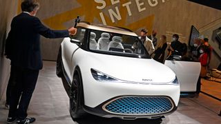 Premiere der neuen Smart-Studie in München (Bild: Picture Alliance / Sven Simon)