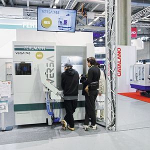 L'usinage en live est toujours très apprécié des visiteurs surtout avec la dynamique dont est capable la Versa 745. (Source :  MSM)