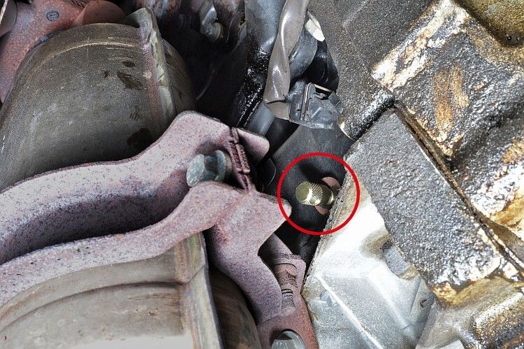 Abb. 4: Dazu die Verschlussschraube aus dem Motorblock herausschrauben und das Fixierwerkzeug einschrauben. (Foto: Contitech)