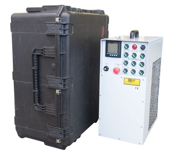 Das Modell „Load Compact 100“ (GLC 100) von der Gino AG mit Transportbox(Bild:  Gino AG)