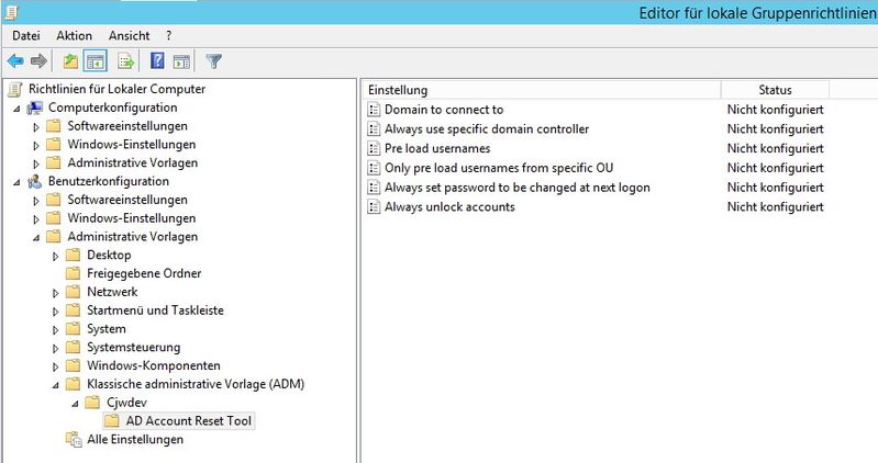 Das AD Account Reset Tool und nützliche Dateien wie die zugehörige Gruppenrichtlinien-Vorlage sind komplett kostenlos.