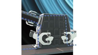 Steckverbinder wie dieser mit großen metallischen Flächen und durchgängigen elektrischen Verbindungen sorgen für eine gute Abschirmung. (Lapp)