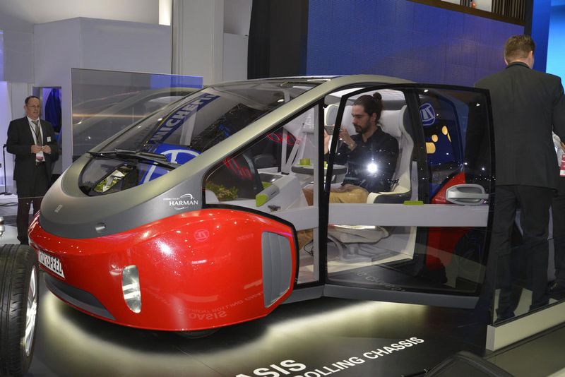 Mobilität der Zukunft symbolisiert der Rinspeed Oasis. (Newspress)