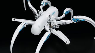 Bionic Wheel Bot: Bewegungsformen nach dem Vorbild der Radlerspinne.	
 (Festo)