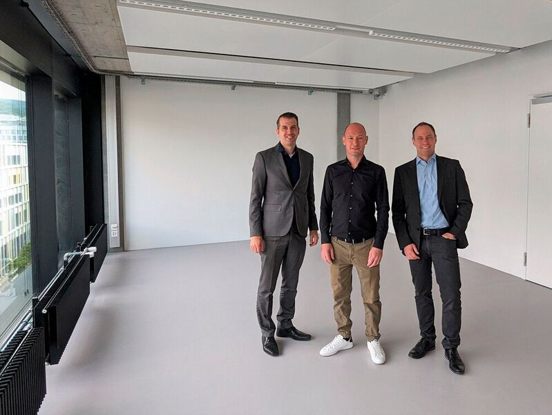 De g. à d. : Marc Strub, CEO de Bachmann Engineering AG, Cédric Weber, responsable régional des ventes et Sébastien Perroud, CEO de la société mère IAR Group.