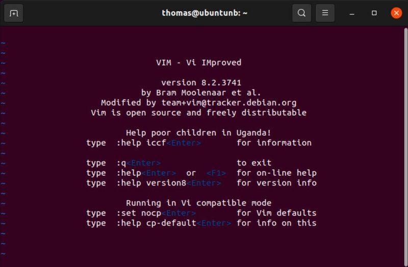 Abbildung 5: So lässt sich der Editor „vi“ in Linux nutzen.  (Thomas Joos)