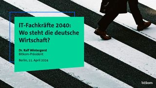 Wie entwickelt sich die IT-Fachkräftelücke in Deutschland bis zum Jahr 2040? Der Bitkom zeichnet ein düsteres Bild. (Bild: Bitkom)