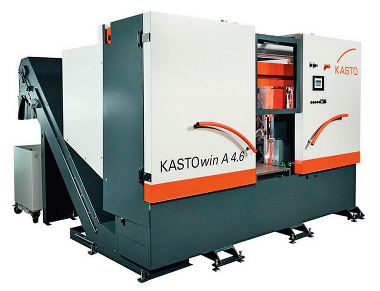 Avec la série KASTOwin, KASTO présente des scies à ruban automatisées se caractérisant par un large champ d’application et un excellent rapport qualité-prix. (KASTO Maschinenbau GmbH & Co. KG)