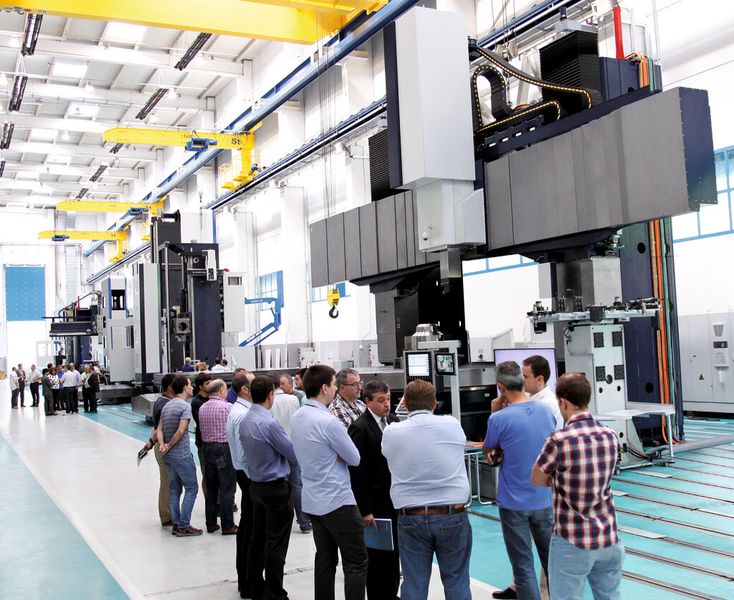 Über 250 Gäste aus acht Ländern besuchten die Vertical Turning Masterclass and Milling & Boring Expo 2015 von Soraluce. (Bild: Soraluce)