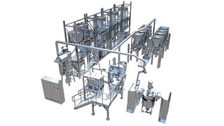 Das ADD-A-LOT Multi-Ingredient-Handlingsystem automatisiert die Premix-Herstellung. (Bild: Coperion)