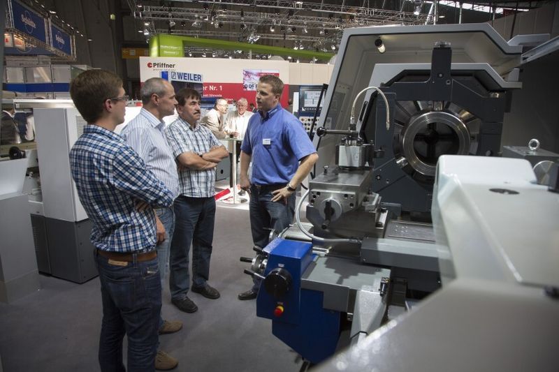Präzisionsdrehmaschine von Weiler. (Bild: Messe Stuttgart)