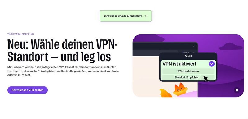 Einige Browser bieten aktuell VPN-Unterstützung an: Dabei gibt es Software, die nur die eigentlichen Browser-Verbindungen schützt, und solche, die als externe App den gesamten Netzwerkverkehr eines Systems schützt. (Bild: Bär/Schlede - Mozilla)