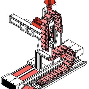 Nach ATEX-Richtlinien modifizierte Komponenten in einem Positioniersystem.(Bild:  IEF-Werner GmbH)