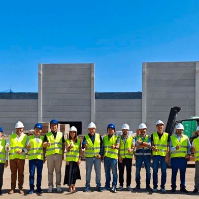 In Linares, Spain, Desay SV Automotive completed the shell construction of its new plant in September 2025. (Image:Desay SV)