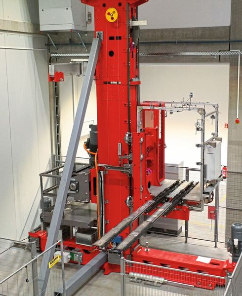 Das neue RBG PAL 23 von Mias ist auf Höhen von 23 bis 30 m ausgelegt und erreicht Fahrgeschwindigkeiten von bis zu 240 Meter/Minute. (Bild: Mias)