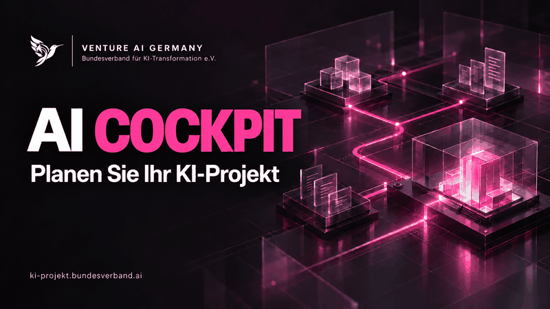AI Cockpit unterstützt Unternehmen bei der Vorbereitung einer KI-Projektanfrage. (Bild:  Bundesverband für KI-Transformation e.V.; KI-generiertes Symbolbild)