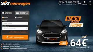 Sixt Leasing lockt Kunden immer wieder mit aggressiven Angeboten. (Bild: Screenshot Sixt Leasing)