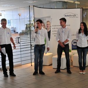 Ausbildungsleiter und Auszubildende hatten den Azubitag gemeinsam vorbereitet.