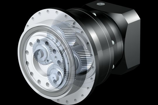 Quattro Power: Vier Planeten, höchste Leistungsdichte – das Planetengetriebe der Baureihe PHQ. (Bild:  Stöber Antriebstechnik)